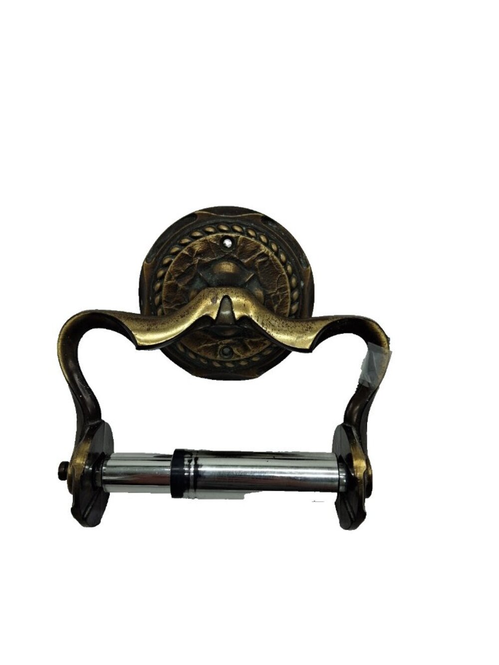 Vtg Amerock Carriage House Antique Brass Gold  Toilet Paper Holder -#9059-2